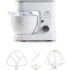 Robot pâtissier - DOMO - DO9241KR - 600 W - 6 vitesses - 4 L - Blanc