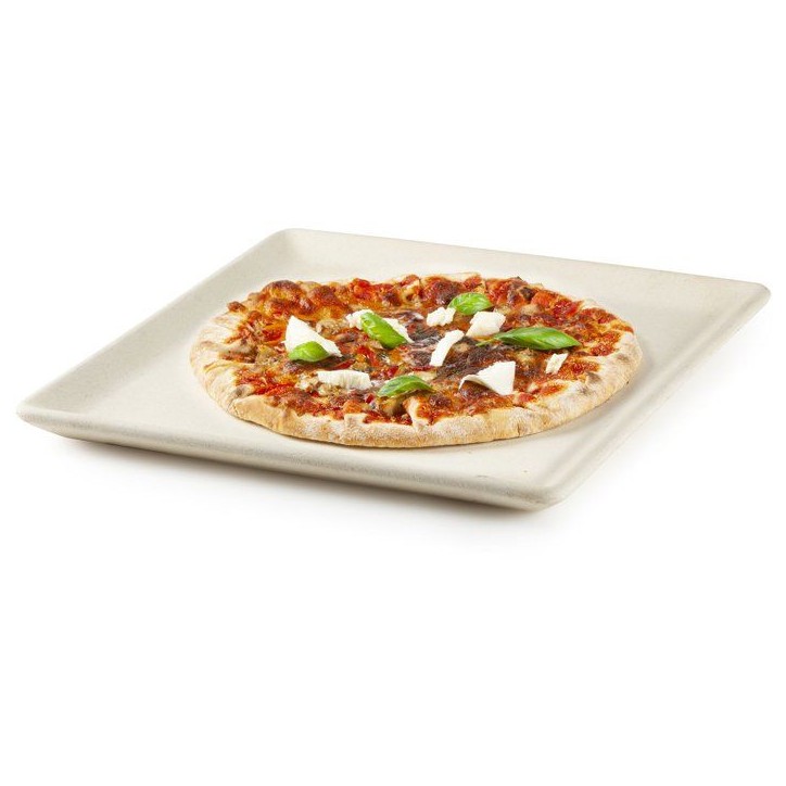 Pierre a pizza et a pain - DOMO - En pierre réfractaire - 35 x 34 cm - Blanc Pierre a pizza et a pain - DOMO - En pierre réfractaire - 35 x 34 cm - Blanc