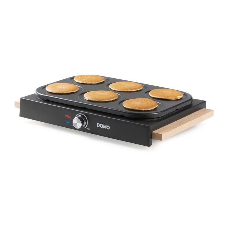 Crepiere - DOMO - DO8717P - 1000 W - Pour 6 crepes de Ø 11,5 cm - The