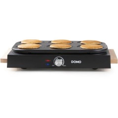 Crepiere - DOMO - DO8717P - 1000 W - Pour 6 crepes de Ø 11,5 cm - The