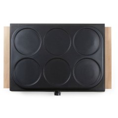 Crepiere - DOMO - DO8717P - 1000 W - Pour 6 crepes de Ø 11,5 cm - The