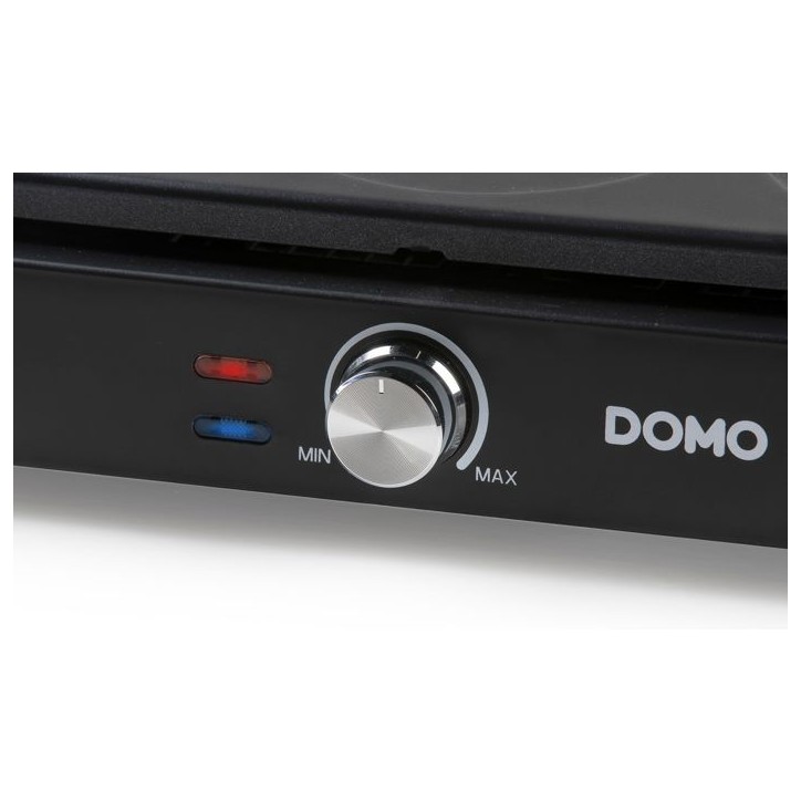 Crepiere - DOMO - DO8717P - 1000 W - Pour 6 crepes de Ø 11,5 cm - Thermostat réglable - Noir / Bois Crepiere - DOMO - DO8717P - 1000 W - Pour 6 crepes de Ø 11,5 cm - Thermostat réglable - Noir / Bois