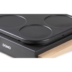 Crepiere - DOMO - DO8717P - 1000 W - Pour 6 crepes de Ø 11,5 cm - The