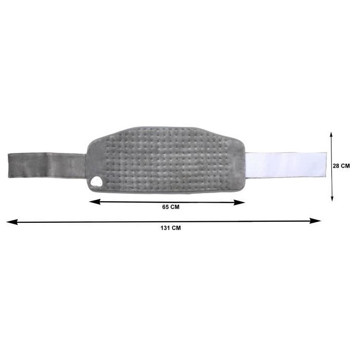 Ceinture chauffante DOMO DO639K - Super doux - Chauffe rapide - 3 niveaux température - Arret automatique -Câble électrique a Ceinture chauffante DOMO DO639K - Super doux - Chauffe rapide - 3 niveaux température - Arret automatique -Câble électrique a