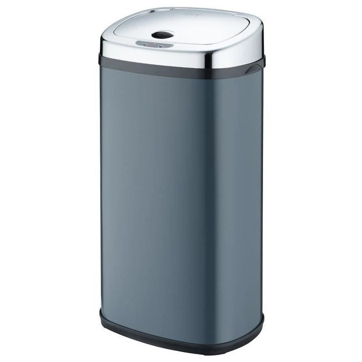 Poubelle de cuisine automatique - LARGO - KITCHEN MOVE - 42 L - Inox gris mat avec cerclage Poubelle de cuisine automatique - LARGO - KITCHEN MOVE - 42 L - Inox gris mat avec cerclage