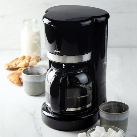 Cafetiere filtre - DOMO - DO1141K - 900 W - 12 tasses - 1,5 L - Noir