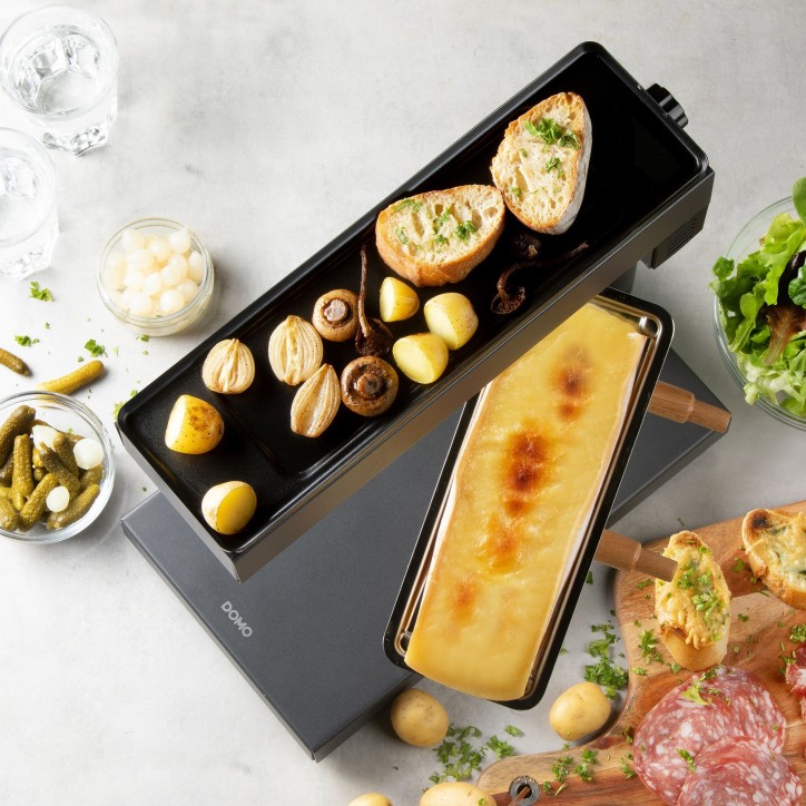 Appareil a raclette DOMO - DO1145RC - Raclette traditionnel - Revetement sans PFAS - 1000W Appareil a raclette DOMO - DO1145RC - Raclette traditionnel - Revetement sans PFAS - 1000W