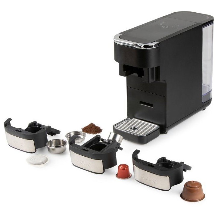 Machine a expresso 4-en-1 - DOMO - 1525 W - 1,5 L - Noir Machine a expresso 4-en-1 - DOMO - 1525 W - 1,5 L - Noir