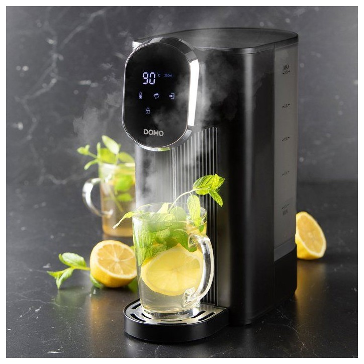 Distributeur d'eau chaude - bouilloire - DOMO - DO524WK - 2600 W - 2,5 L - Réglages de température - Noir Distributeur d'eau chaude - bouilloire - DOMO - DO524WK - 2600 W - 2,5 L - Réglages de température - Noir