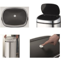 Poubelle de cuisine push - CITY - KITCHEN MOVE - 58 L - Ouverture simp