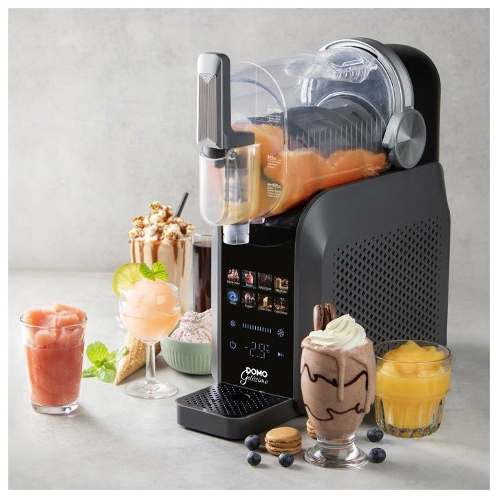 Machine 3 en 1 a granités - DOMO - boissons glacées et glace italienne Gelissimo DO9308I - 1,8 L - 7 programmes