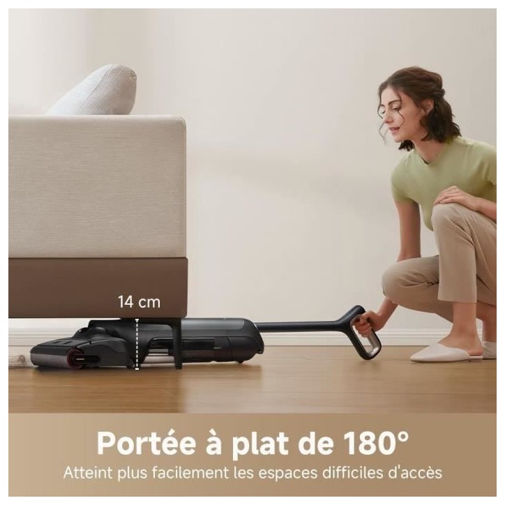 MOVA M10 - Aspirateur Eau et Poussiere - Flexible et pivotant a 90° - Lavage de Brosse 75 °C - Aspiration 18 kPa MOVA M10 - Aspirateur Eau et Poussiere - Flexible et pivotant a 90° - Lavage de Brosse 75 °C - Aspiration 18 kPa