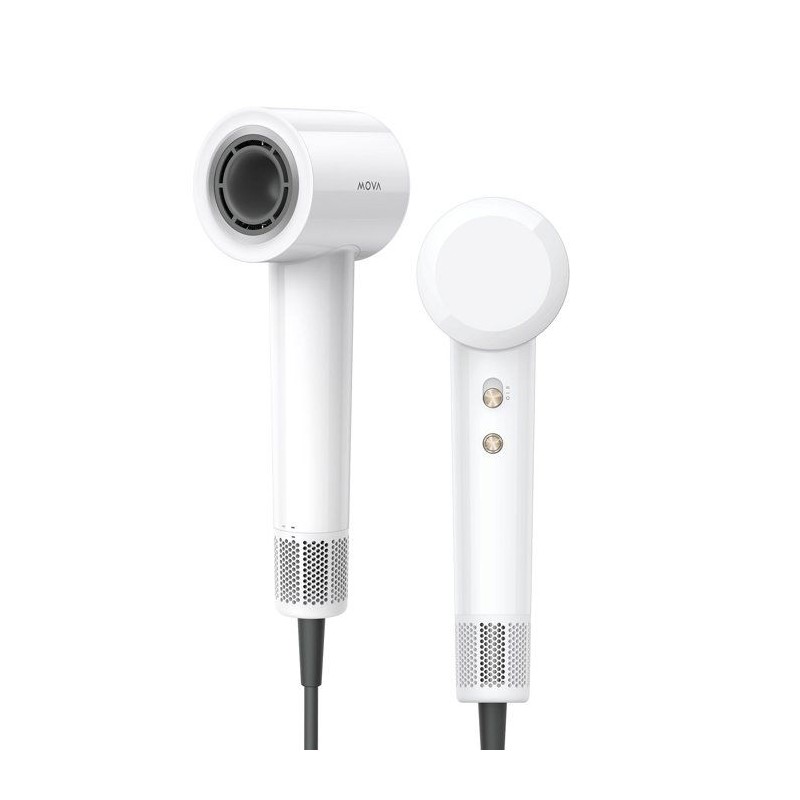 Seche-cheveux - MOVA - TURBO - Silencieux - 240 V - Blanc