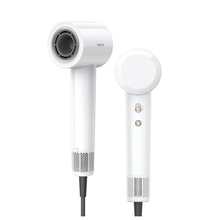 Seche-cheveux - MOVA - TURBO - Silencieux - 240 V - Blanc Seche-cheveux - MOVA - TURBO - Silencieux - 240 V - Blanc
