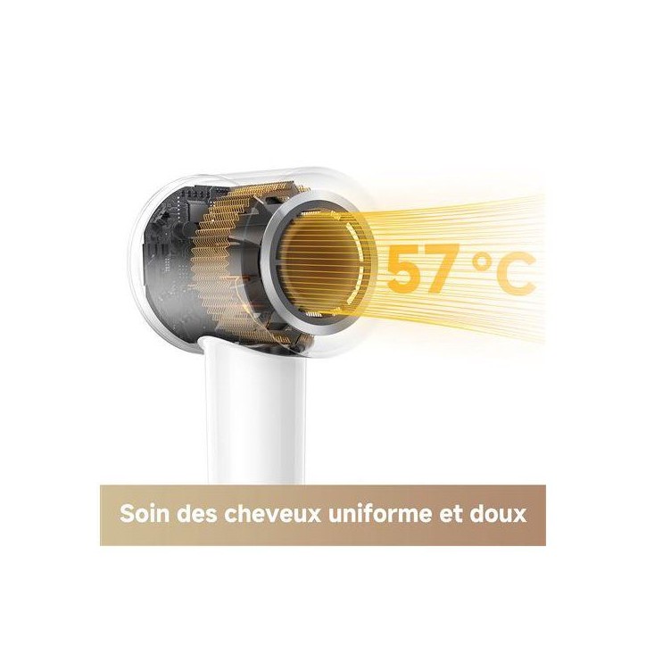 Seche-cheveux - MOVA - TURBO - Silencieux - 240 V - Blanc Seche-cheveux - MOVA - TURBO - Silencieux - 240 V - Blanc