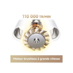 Seche-cheveux - MOVA - TURBO - Silencieux - 240 V - Blanc