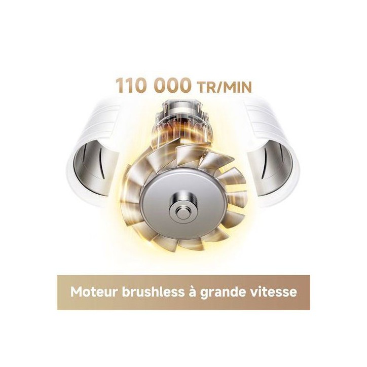 Seche-cheveux - MOVA - TURBO - Silencieux - 240 V - Blanc Seche-cheveux - MOVA - TURBO - Silencieux - 240 V - Blanc