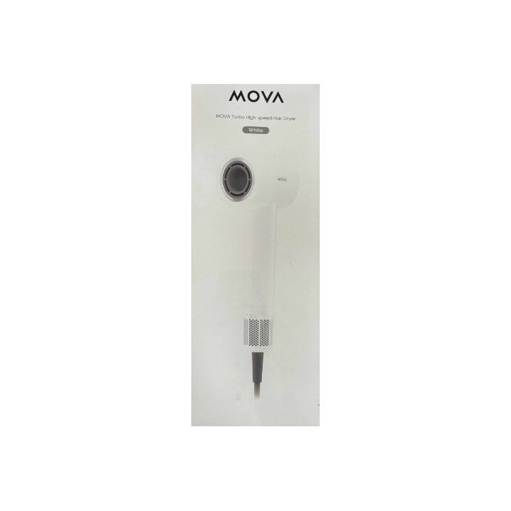 Seche-cheveux - MOVA - TURBO - Silencieux - 240 V - Blanc Seche-cheveux - MOVA - TURBO - Silencieux - 240 V - Blanc