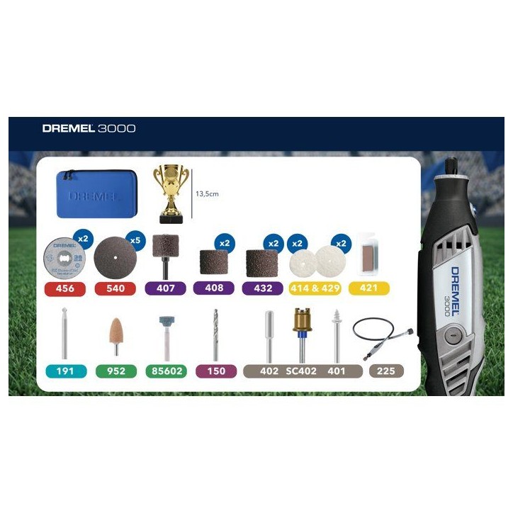 Outil rotatif multifonction DREMEL - filaire 3000-1/25 - Edition limitée 2026 - 130W