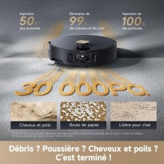 DREAME Aqua 10 Ultra Roller Complete - Robot Aspirateur Laveur - Nettoyage Automatique du Rouleau - 30 000 Pa -Évitement d'obst
