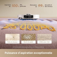 DREAME L10s Ultra Gen3 - Robot Aspirateur Laveur - 25000Pa - Brosse La