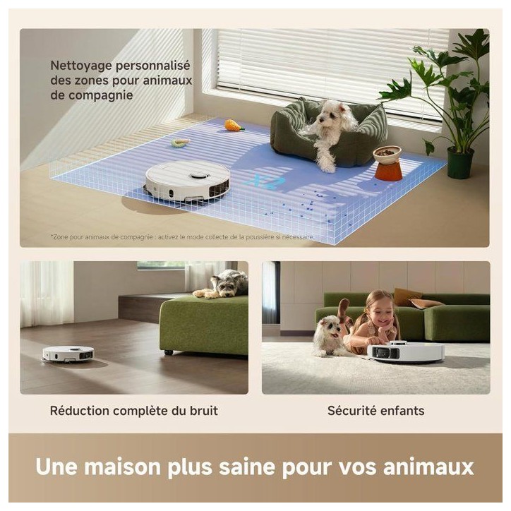DREAME L10s Ultra Gen3 - Robot Aspirateur Laveur - 25000Pa - Brosse Latérale Rétractable - Auto-Nettoyage Serpilliere DREAME L10s Ultra Gen3 - Robot Aspirateur Laveur - 25000Pa - Brosse Latérale Rétractable - Auto-Nettoyage Serpilliere