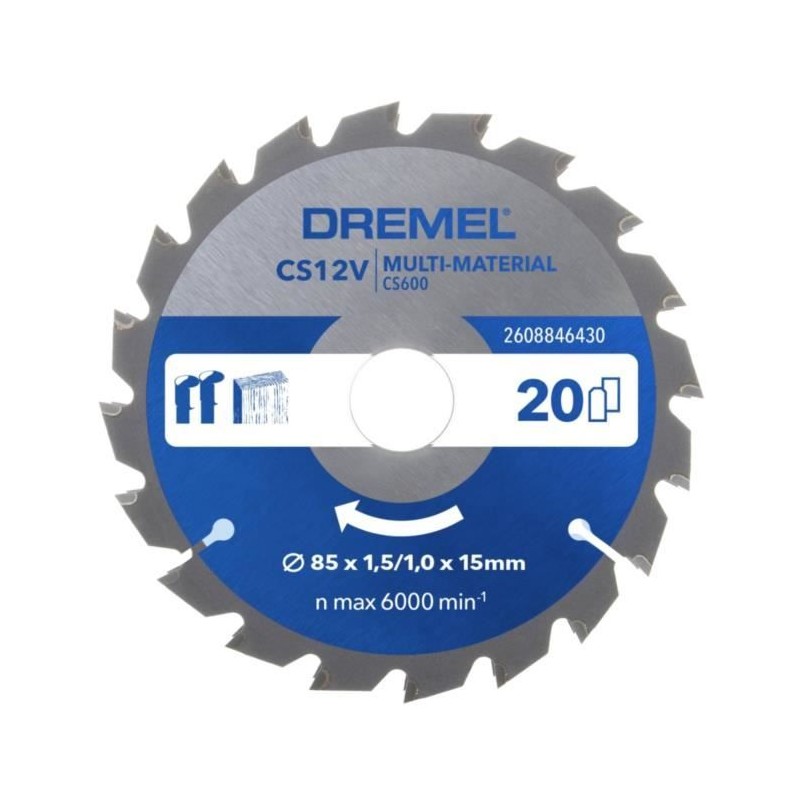 Lame multi-matériaux pour scie circulaire CS600 - DREMEL Blueprint