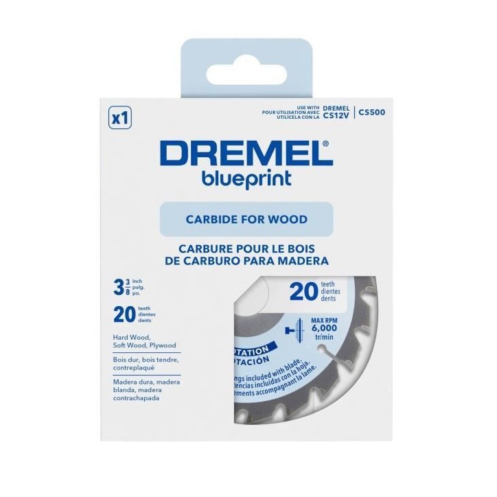 Lame bois pour scie circulaire CS500 - DREMEL Blueprint Lame bois pour scie circulaire CS500 - DREMEL Blueprint