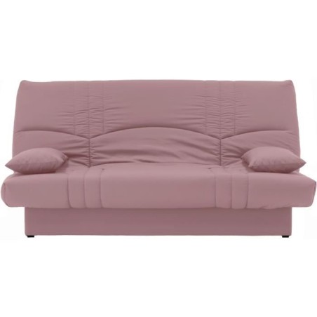 Canapé convertible clic clac 3 places - Tissu Rose - L 190 x P 92 cm