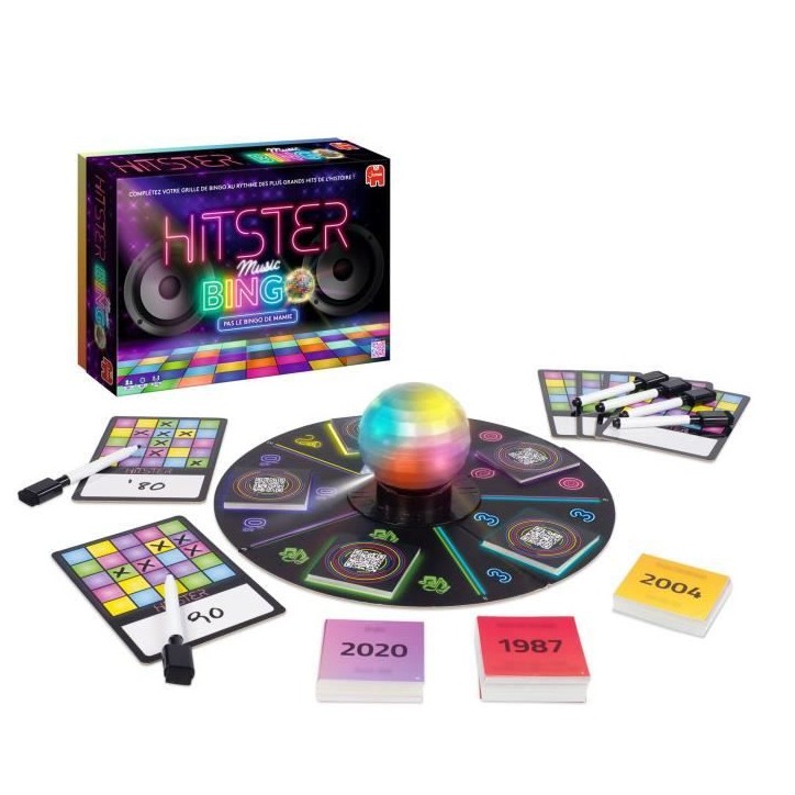 Hitster Bingo - Jeu de société - DUJARDIN - Revivez 100 ans de hits musicaux Hitster Bingo - Jeu de société - DUJARDIN - Revivez 100 ans de hits musicaux