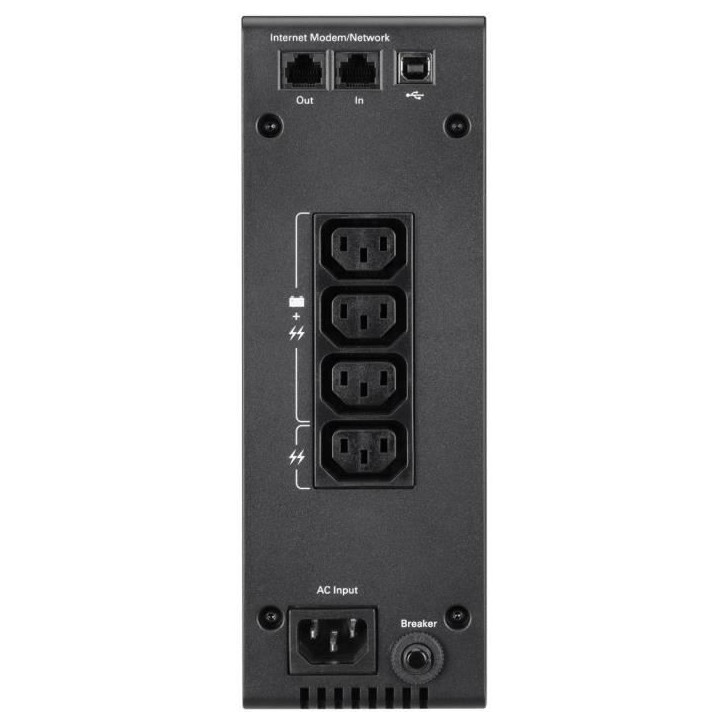 Onduleur Tour - Eaton - 5S - Line-Interactive UPS - 550VA - 4 prises IEC 10A - Parafoudre - Port USB - 5S500I