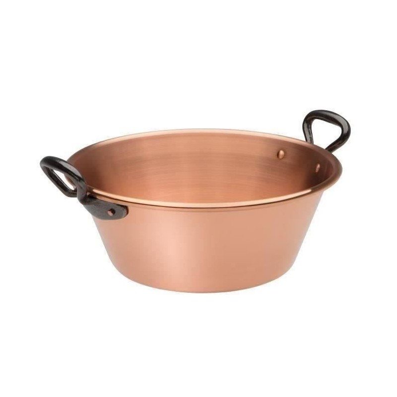 BAUMALU Bassine a confiture 26 cm cuivre 12/10eme anses fonte BAUMALU Bassine a confiture 26 cm cuivre 12/10eme anses fonte