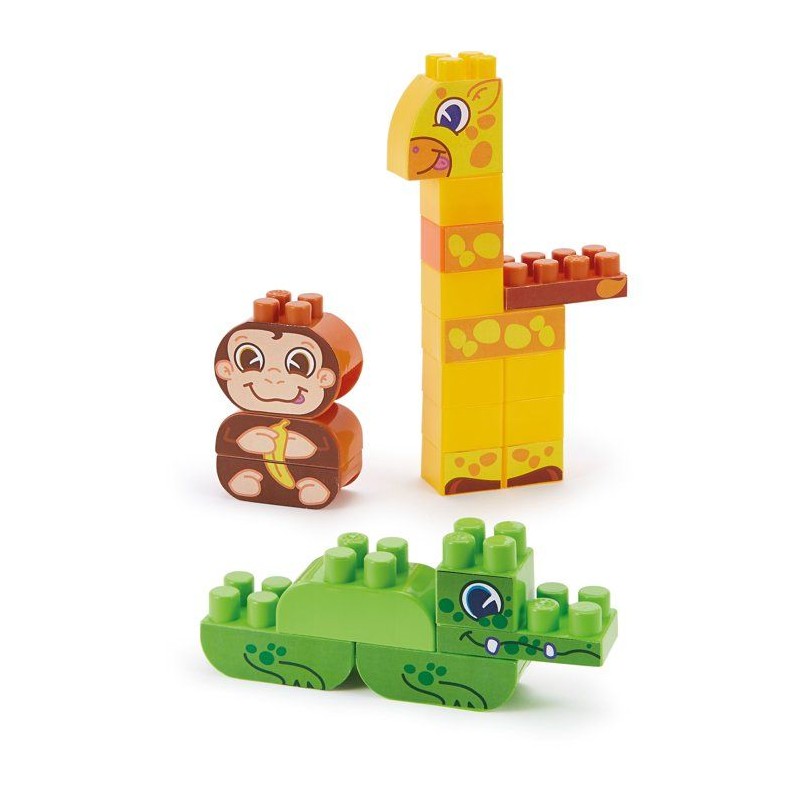 ECOIFFIER Abrick 1445 - Baril Jungle 70 Pieces - Abrick - 18 mois - Un