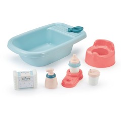 ECOIFFIER Nursery 787 - Baignoire Garnie 32 cm - 18 mois - Le bain de