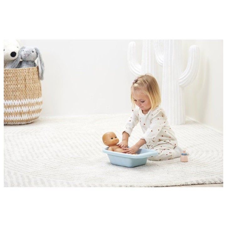 ECOIFFIER Nursery 787 - Baignoire Garnie 32 cm - 18 mois - Le bain de bébé