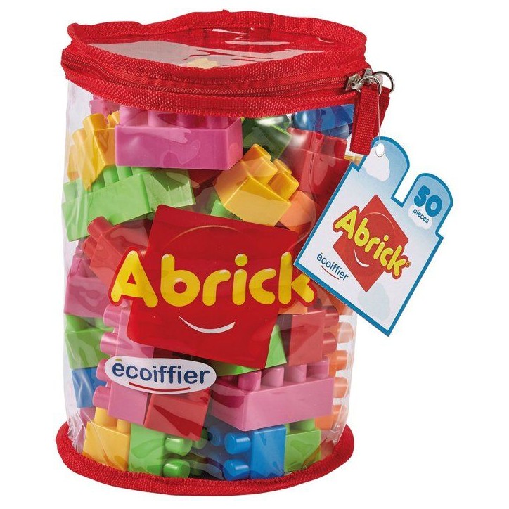 Sac tube briques - Abrick - ECOIFFIER - 50 pieces - Des 18 mois Sac tube briques - Abrick - ECOIFFIER - 50 pieces - Des 18 mois