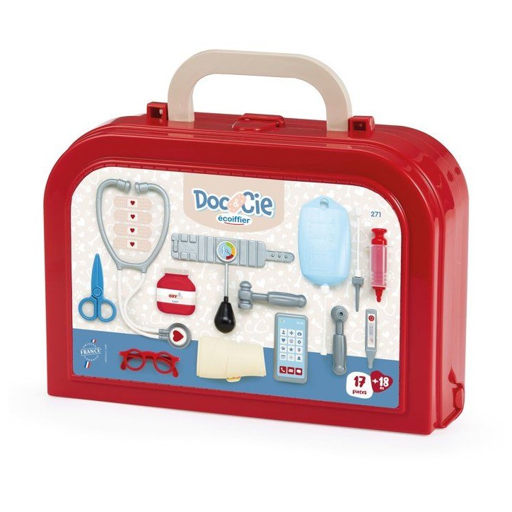 ECOIFFIER Médical 271 - Valisette Docteur Luxe - 18 mois - Pour une consultation minutieuse ECOIFFIER Médical 271 - Valisette Docteur Luxe - 18 mois - Pour une consultation minutieuse