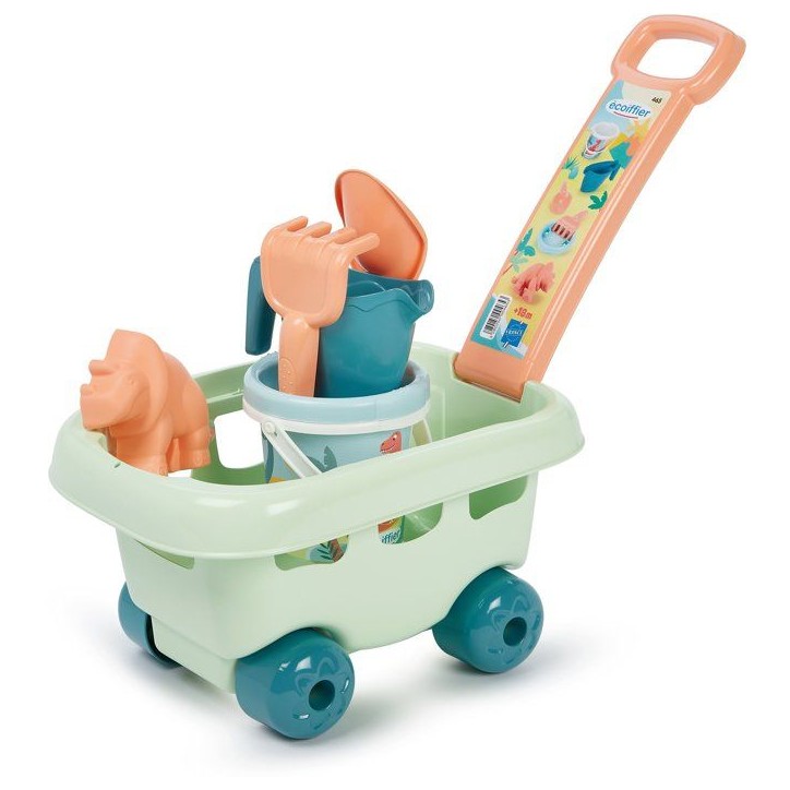 ECOIFFIER Plage 465 - Chariot Dino Garni - 18 mois - Tout transporter a la plage ECOIFFIER Plage 465 - Chariot Dino Garni - 18 mois - Tout transporter a la plage