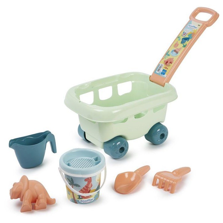 ECOIFFIER Plage 465 - Chariot Dino Garni - 18 mois - Tout transporter a la plage ECOIFFIER Plage 465 - Chariot Dino Garni - 18 mois - Tout transporter a la plage