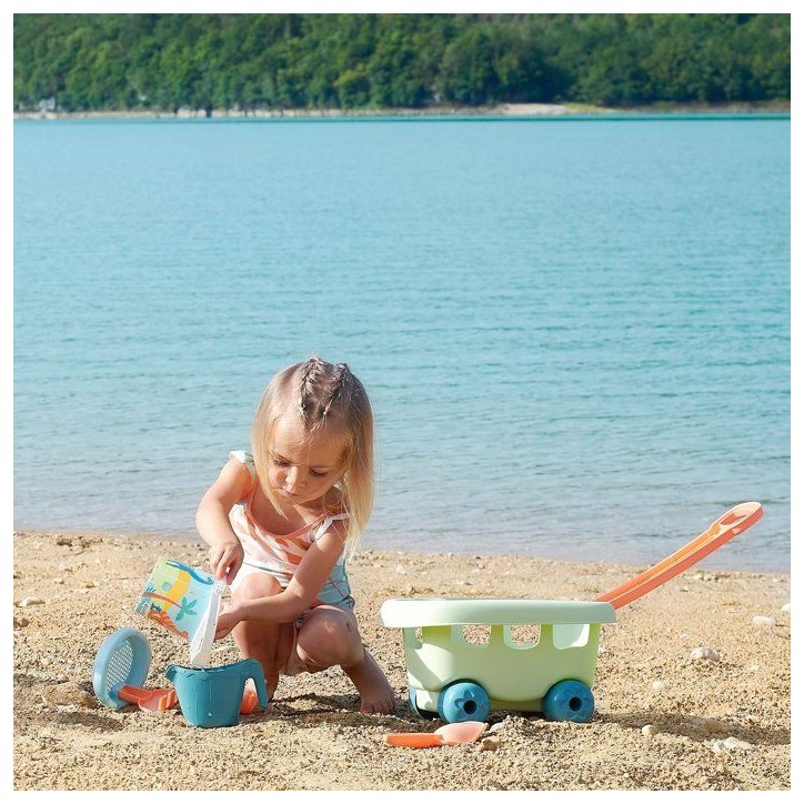 ECOIFFIER Plage 465 - Chariot Dino Garni - 18 mois - Tout transporter a la plage ECOIFFIER Plage 465 - Chariot Dino Garni - 18 mois - Tout transporter a la plage