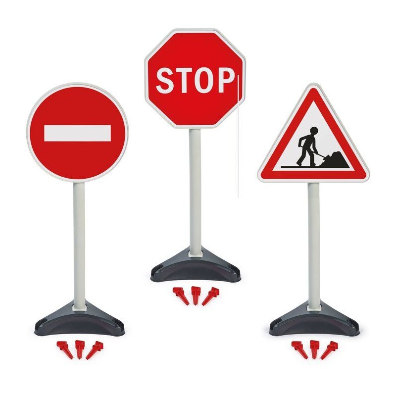 ECOIFFIER Tp 476 - 3 Panneaux Signalisation - 18 mois - Une signalisat