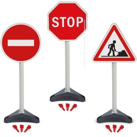 ECOIFFIER Tp 476 - 3 Panneaux Signalisation - 18 mois - Une signalisat