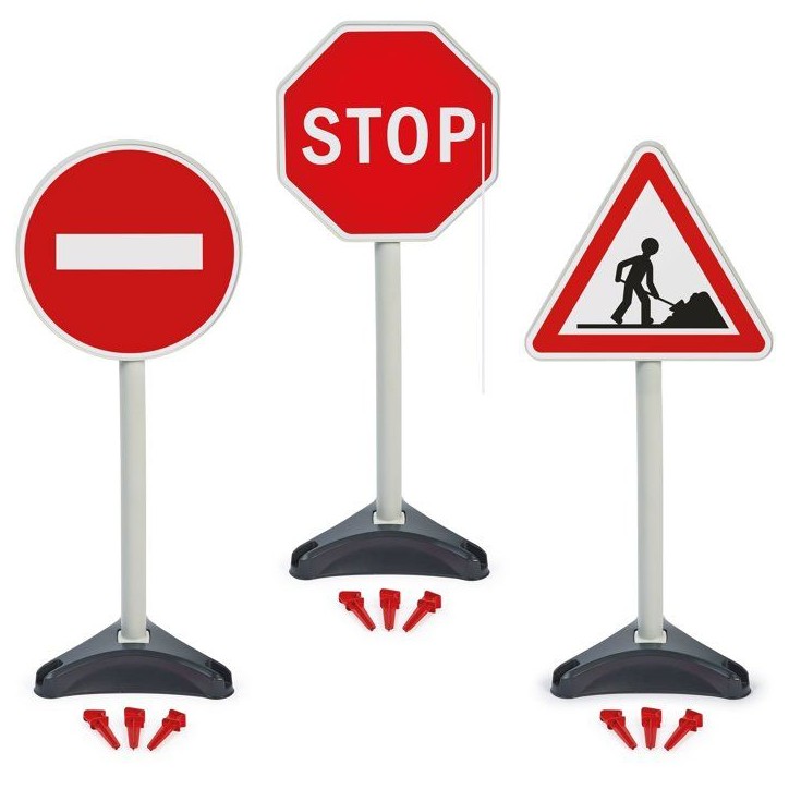 ECOIFFIER Tp 476 - 3 Panneaux Signalisation - 18 mois - Une signalisation grandeur nature ECOIFFIER Tp 476 - 3 Panneaux Signalisation - 18 mois - Une signalisation grandeur nature