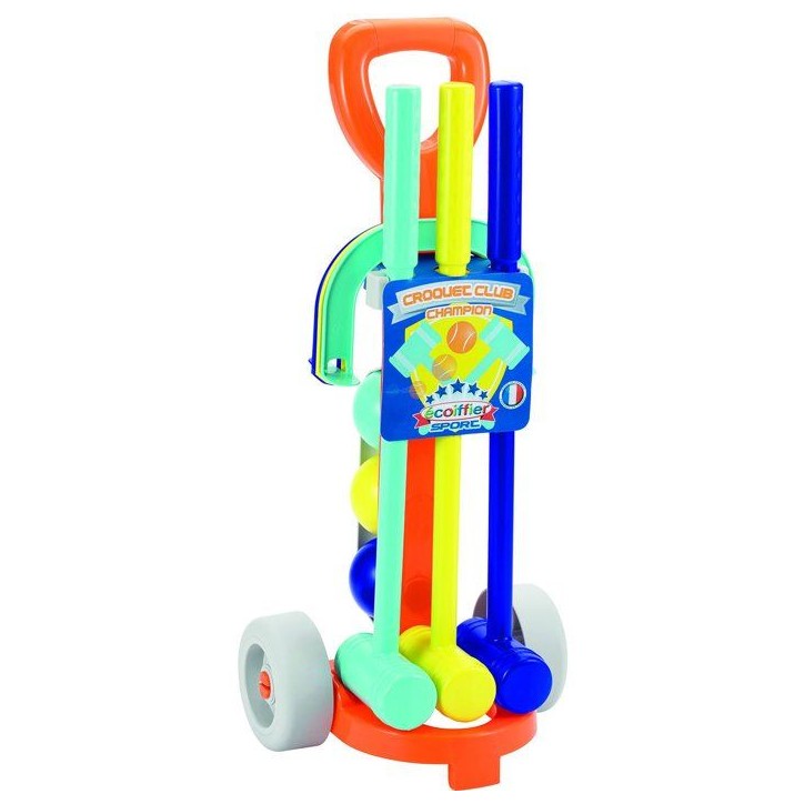 ECOIFFIER Sport 745 - Chariot Croquet - 18 mois - Apprendre a viser ECOIFFIER Sport 745 - Chariot Croquet - 18 mois - Apprendre a viser