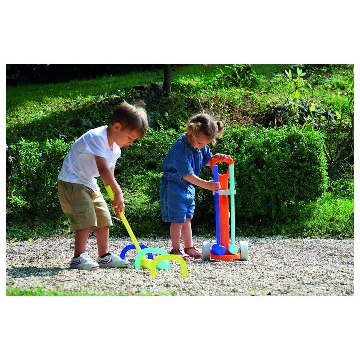 ECOIFFIER Sport 745 - Chariot Croquet - 18 mois - Apprendre a viser ECOIFFIER Sport 745 - Chariot Croquet - 18 mois - Apprendre a viser