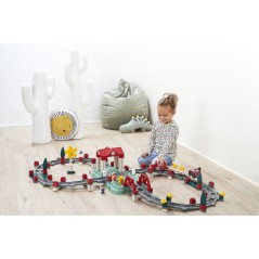 Baril circuit train - ECOIFFIER - 140 pcs - Des 18 mois