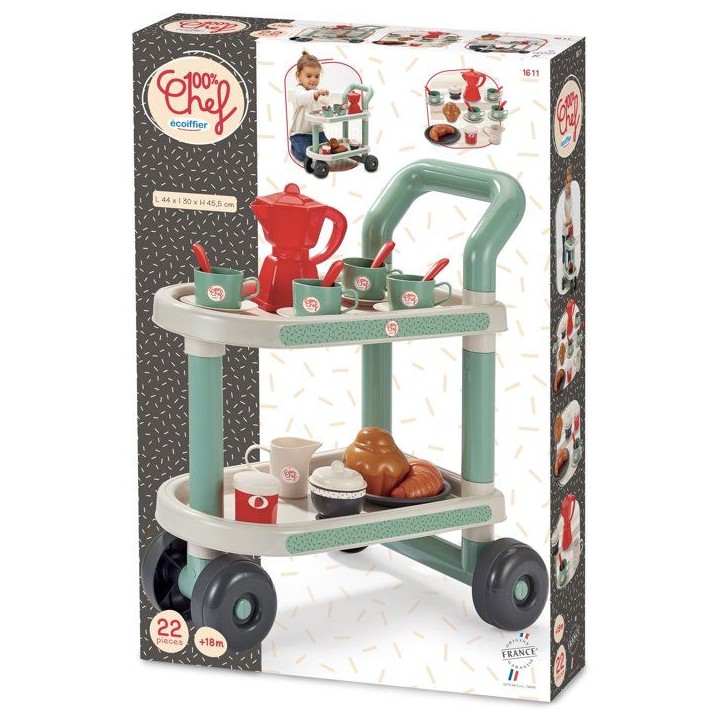 Désserte petit déjeuner - ECOIFFIER - 22 accessoires - Des 18 mois Désserte petit déjeuner - ECOIFFIER - 22 accessoires - Des 18 mois
