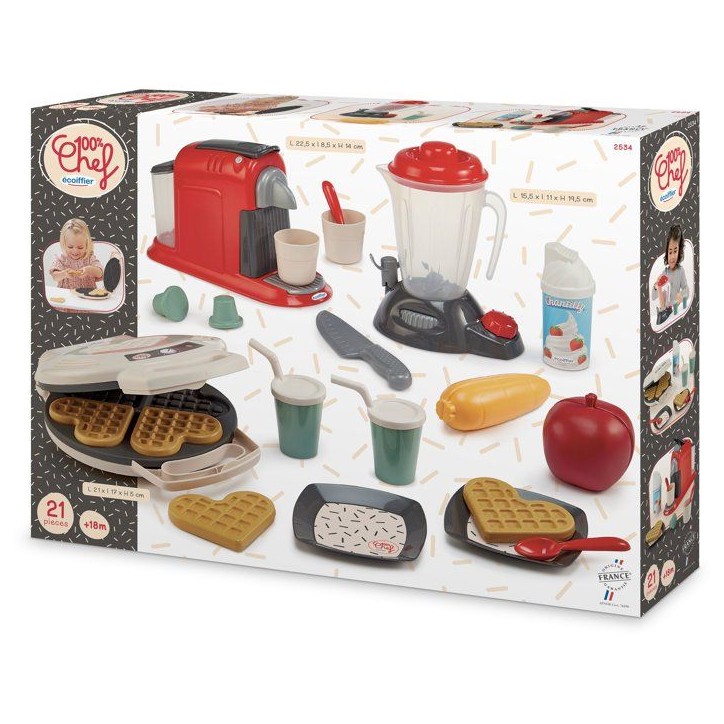 ECOIFFIER 100% Chef 2534 - Petit Electroménager - 18 mois - Pour Un Petit Déjeuner Copieux ECOIFFIER 100% Chef 2534 - Petit Electroménager - 18 mois - Pour Un Petit Déjeuner Copieux