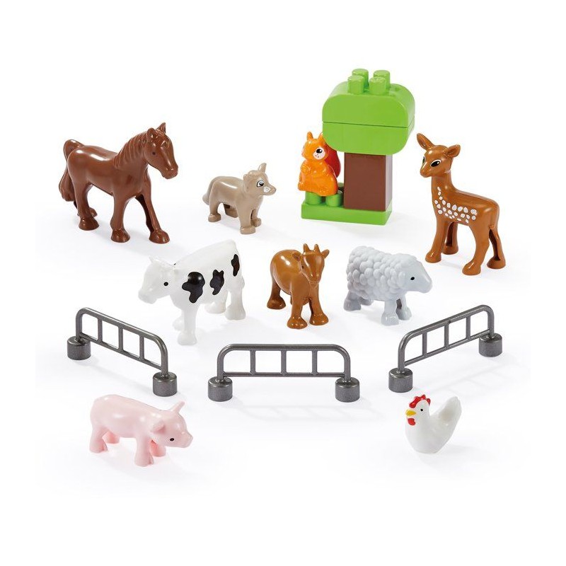 ECOIFFIER Abrick 3329 - Les Animaux de la Campagne - 18 mois - Les Pre