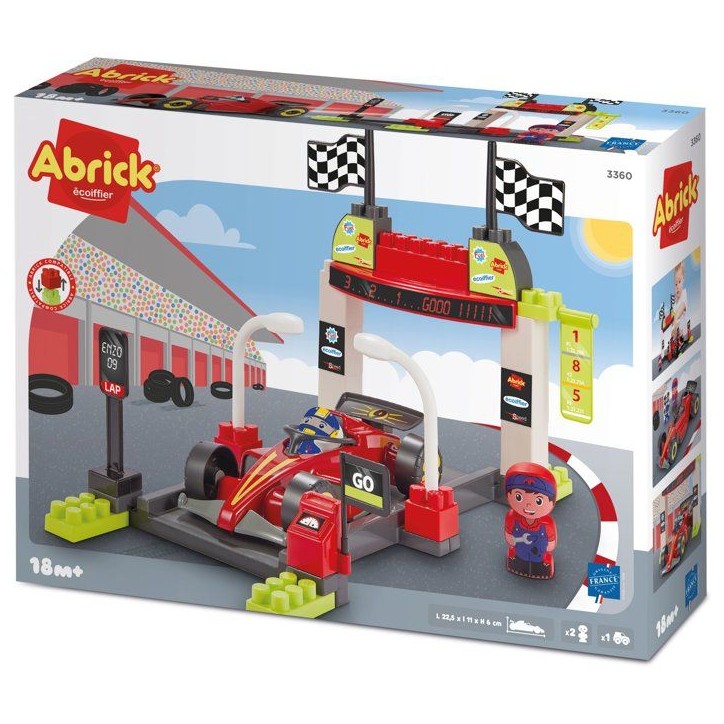 ECOIFFIER Abrick 3360 - Peat Stop Formule 1 - 18 mois - Arret au Stand